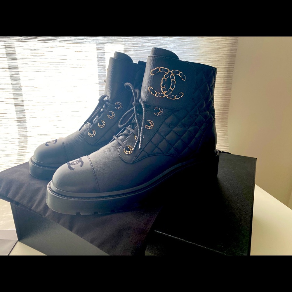 Chanel Combat Boots
